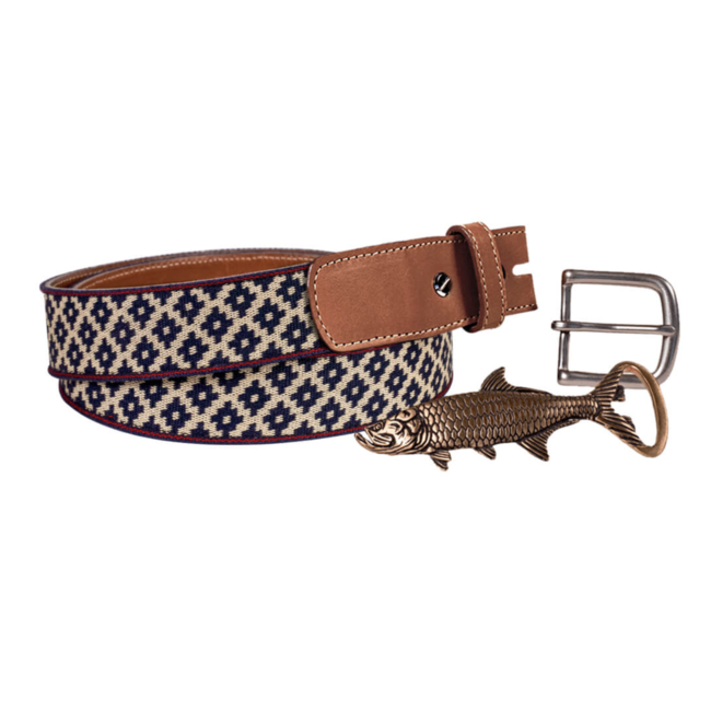 La Matera Diplomatico Woven Belt- Changeable Buckle