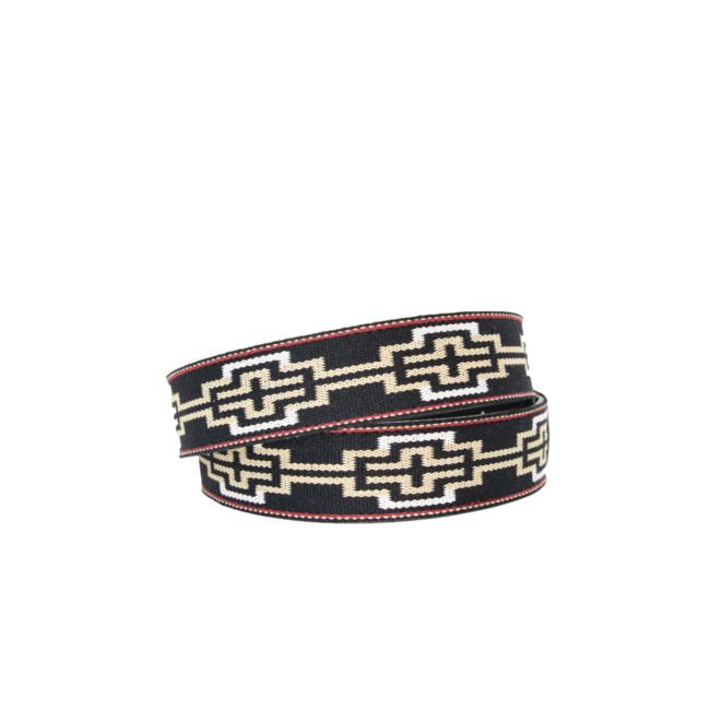 La Matera Caballero Black Woven Belt