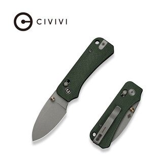 Civivi Baby Banter 2 Crossbar Lock Green Micarta