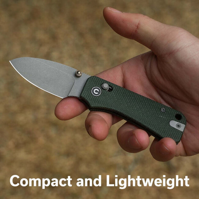 Civivi Baby Banter 2 Crossbar Lock Green Micarta