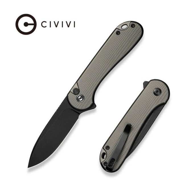 Civivi Button Lock Elementum II Gray Aluminum