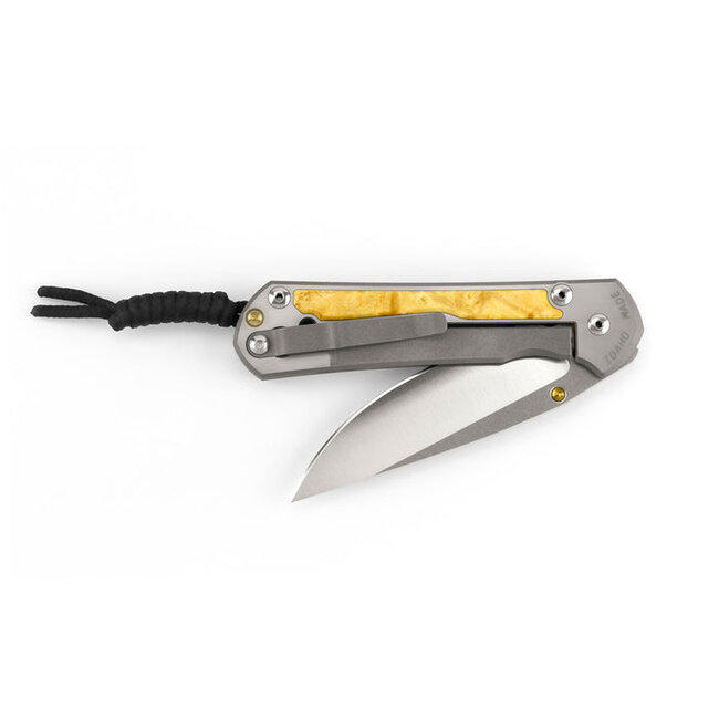 Chris Reeve Knives Large Sebenza 31 Inlay Box Elder, Drop Point