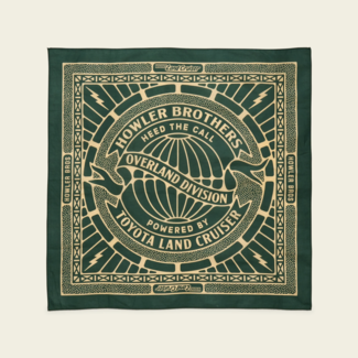 Howler Brothers Bandana : HB X Land Cruiser : Rustic Green