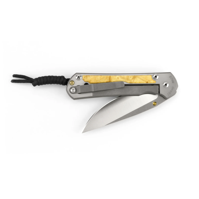 Chris Reeve Knives Small Sebenza 31 Inlay Box Elder, Drop Point