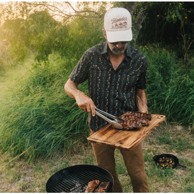 Howler Brothers H Bar B Snapshirt - Hibiscus Ribbons : Antique Black