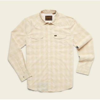 Howler Brothers H Bar B Tech Longsleeve : Mosquero Stripe : Brown Rice