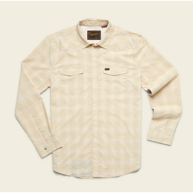 Howler Brothers H Bar B Tech Longsleeve : Mosquero Stripe : Brown Rice