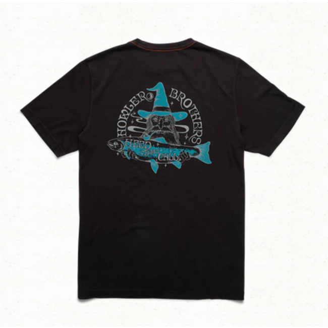Howler Brothers Cotton T-Shirt : River Wizard : Black