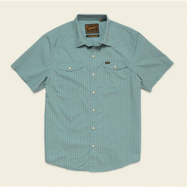 Howler Brothers H Bar B snapshirt : Power Lines : Smoke Blue