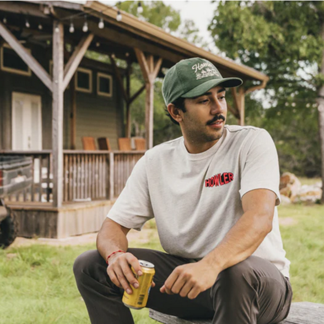 Howler Brothers Cotton T-Shirt : Worldwide Howler : Grey Heather