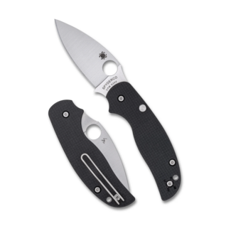 Spyderco SAGE 6 BUTTON COMPRESSION LOCK CARBON FIBER CPM S30V PLAINEDGE