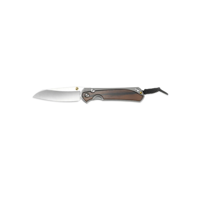 Chris Reeve Knives Small Sebenza 31 Inlay Glass Blasted Macassar Ebony, Insingo, Magnacut