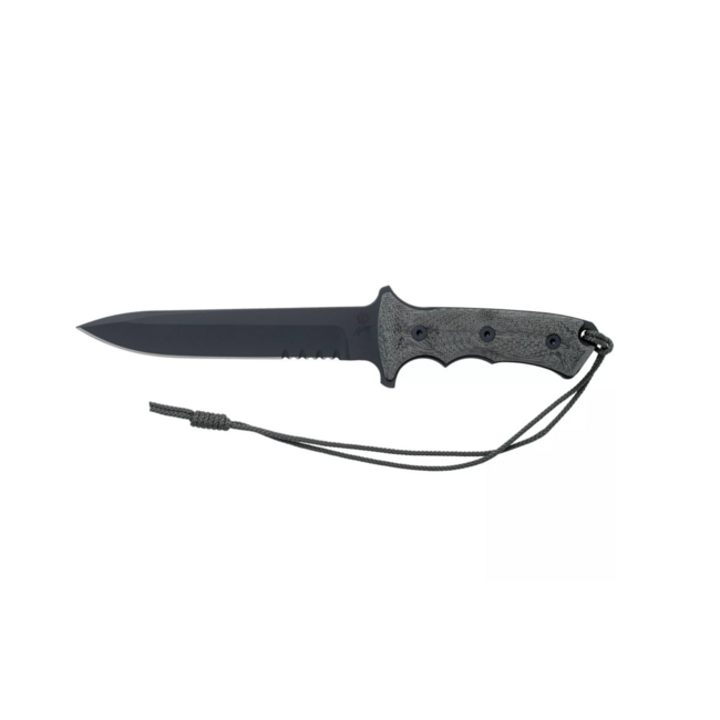 Chris Reeve Knives Green Beret 7" Spear Point Serrated Black / Coyote Brown Sheath