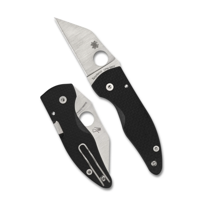 Spyderco MICROJIMBO CARBON FIBER CPM S90V PLAINEDGE