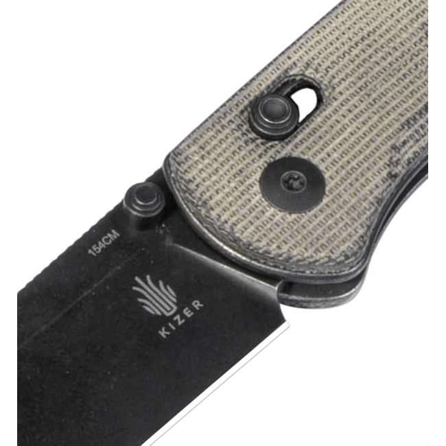 Kizer Knives Drop Bear Green Micarta