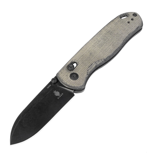 Kizer Knives Drop Bear Green Micarta