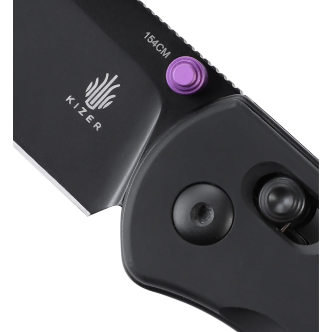 Kizer Knives Drop Bear Black Aluminium