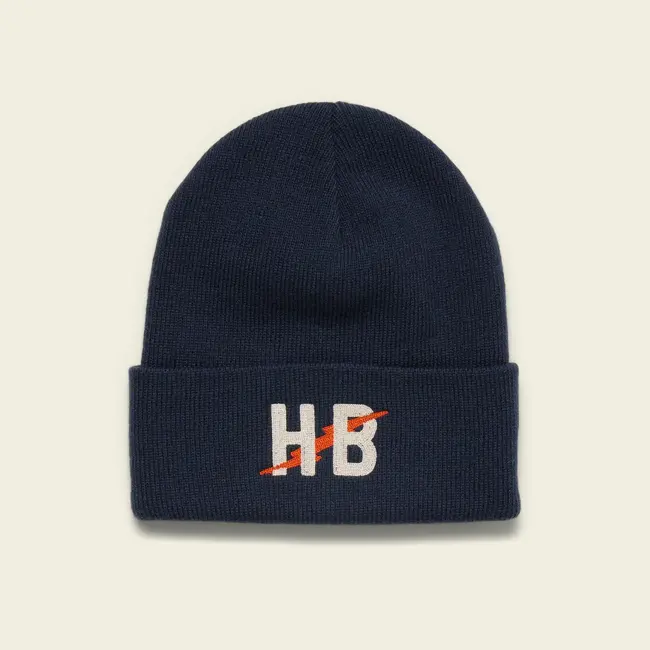 Howler Brothers Command Beanie - Big HB : Deep Blue