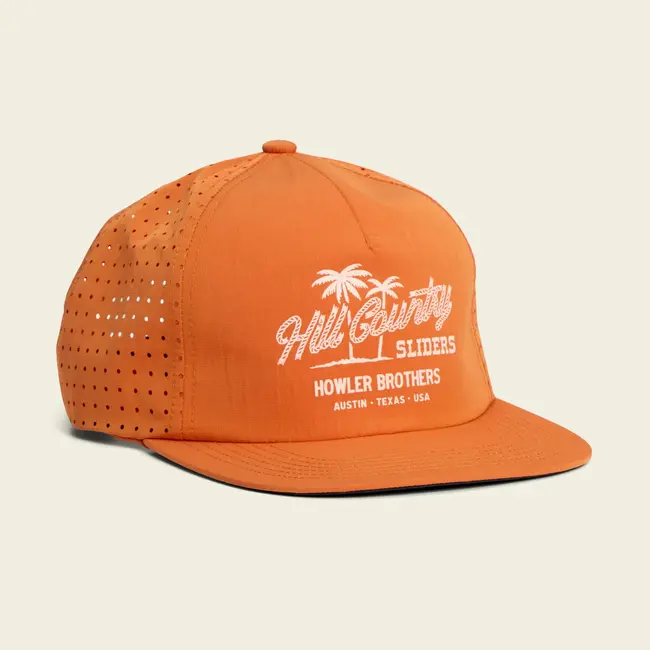 Howler Brothers Aperture Tech Strapback - Hill Country Beach Sliders : Grapefruit