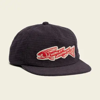 Howler Brothers Unstructured Snapback Hats - Trout Bolt : Navy Corduroy