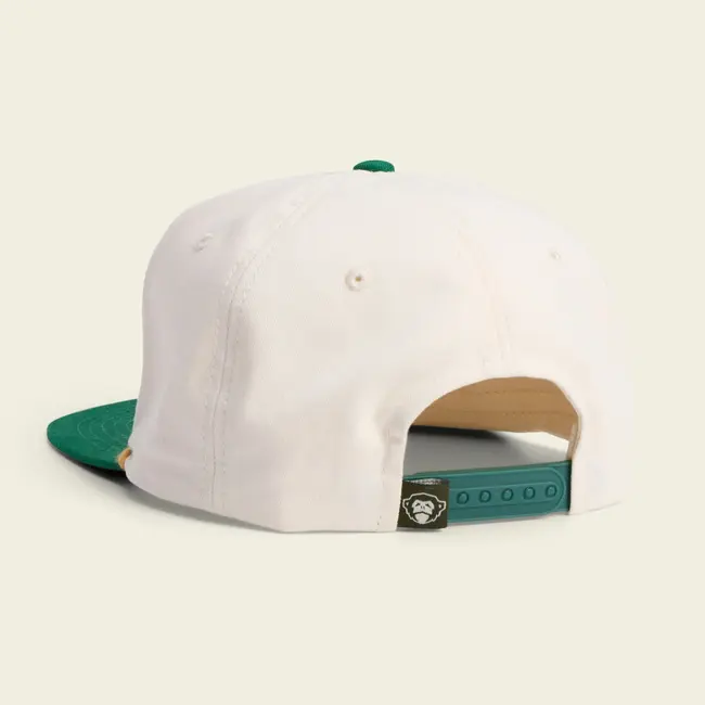 Howler Brothers Unstructured Snapback Hats : Seagull : White / Green