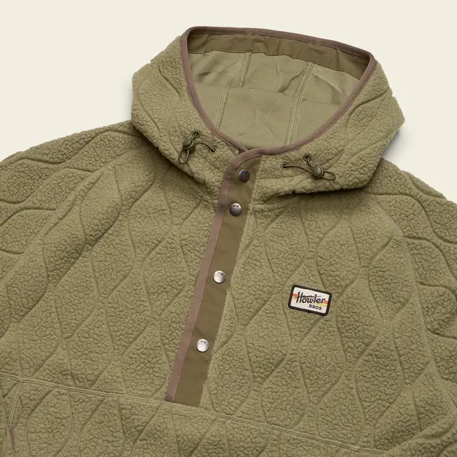 Howler Brothers Chisos Hooded Pullover - Capillary Waves : Lichen Green