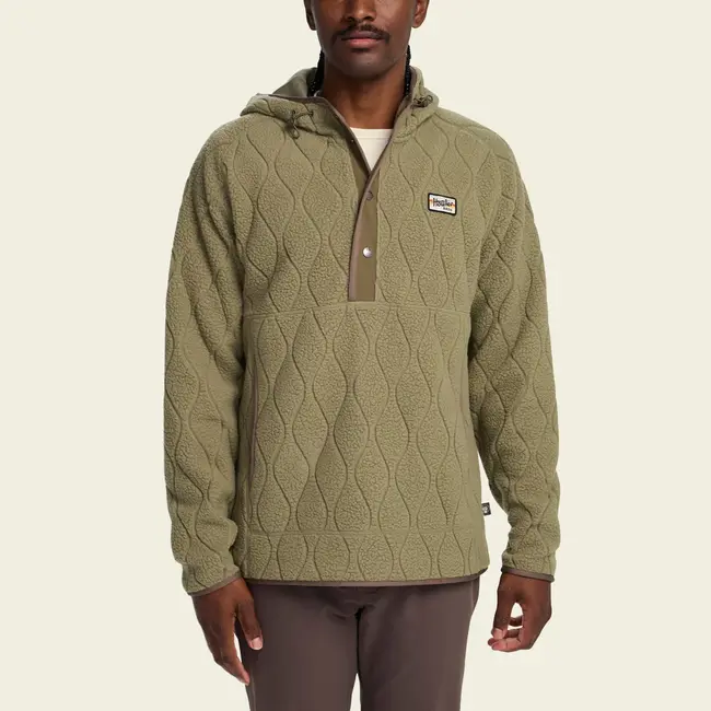 Howler Brothers Chisos Hooded Pullover - Capillary Waves : Lichen Green