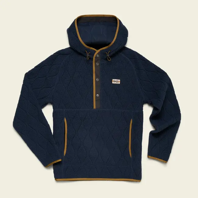 Howler Brothers Chisos Hooded Pullover - Capillary Waves : Dark Blue
