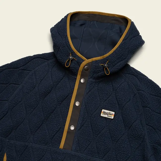 Howler Brothers Chisos Hooded Pullover - Capillary Waves : Dark Blue