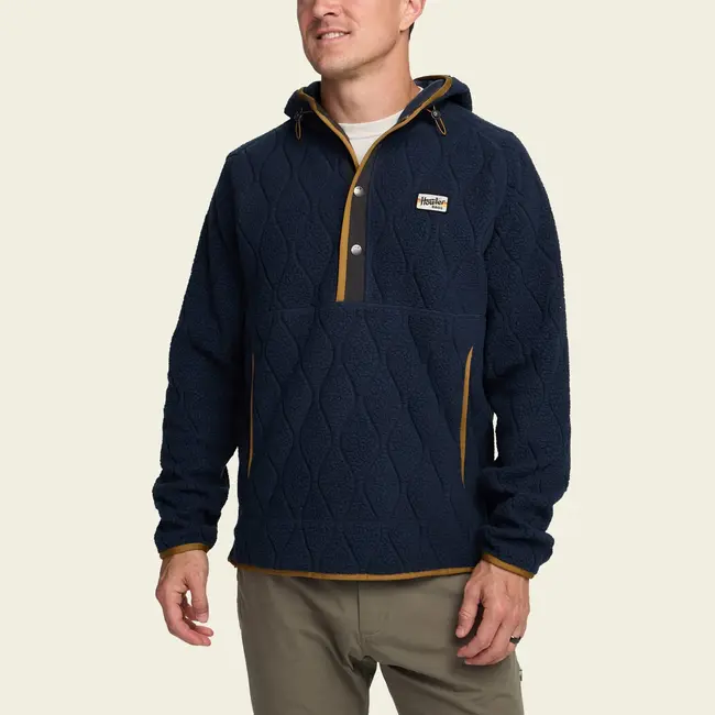 Howler Brothers Chisos Hooded Pullover - Capillary Waves : Dark Blue