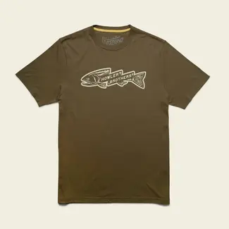 Howler Brothers T-Shirt - Trout Bolt : Ivy Green