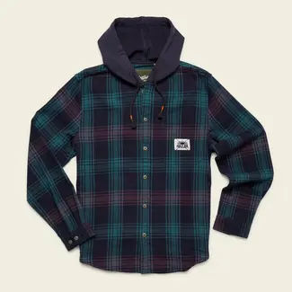 Howler Brothers Salvo Hooded Blanket Flannel - Mesa Plaid : Midnight