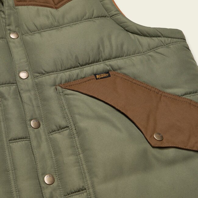 Howler Brothers Rounder Vest - Oregano / Cocoa