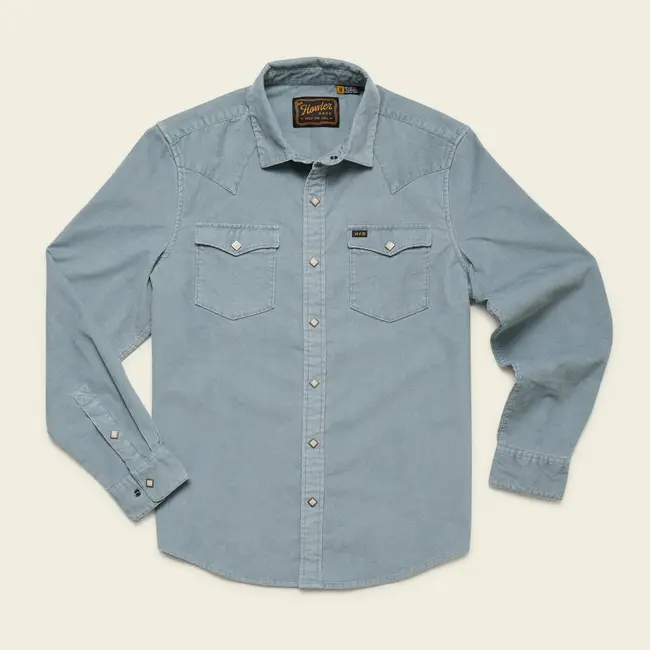 Howler Brothers Banning Corduroy Snapshirt - Iron Blue
