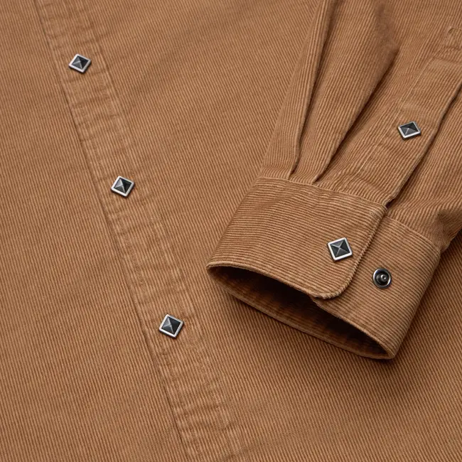 Howler Brothers Banning Corduroy Snapshirt - Duck Brown