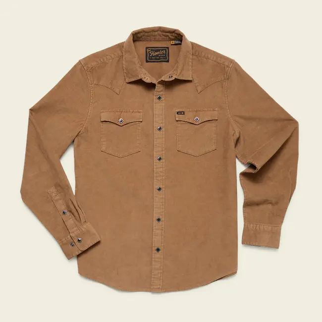 Howler Brothers Banning Corduroy Snapshirt - Duck Brown