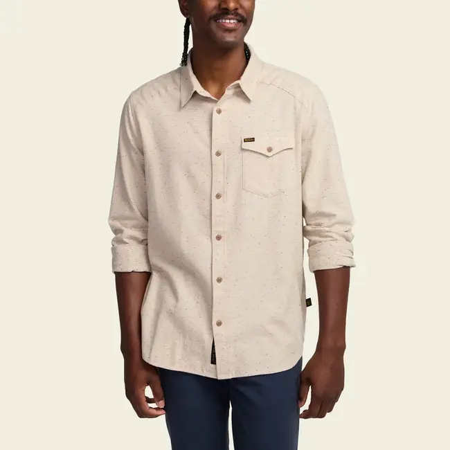 Howler Brothers La Grange Lightweight Flannel : Speckled Sand