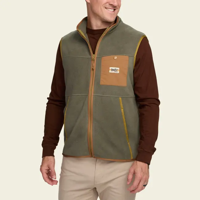 Howler Brothers Free Range Fleece Vest : Oregano