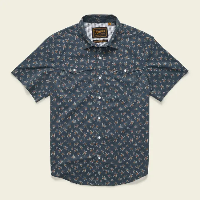 Howler Brothers Open Country Tech Shirt - Rancher Floral : Dark Slate
