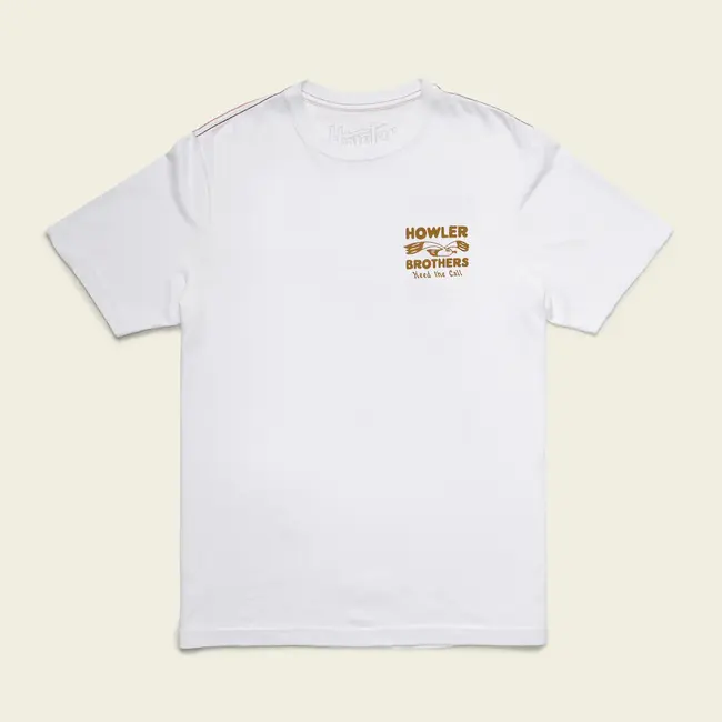 Howler Brothers Cotton T-Shirt - Flocka Seagulls : Vintage White