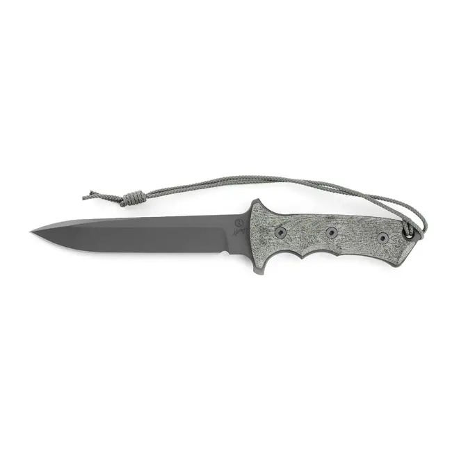 Chris Reeve Knives Green Beret 7" Spear Point Non Serated Black/ Black Sheath CPM Magnacut