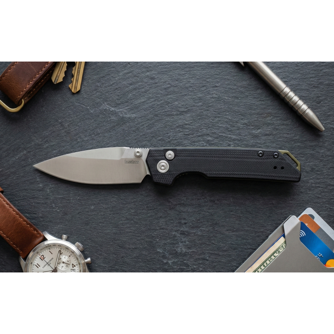 Kershaw BUTTON LOCK IRIDIUM - G10 BLK/MAGNACUT 2TN
