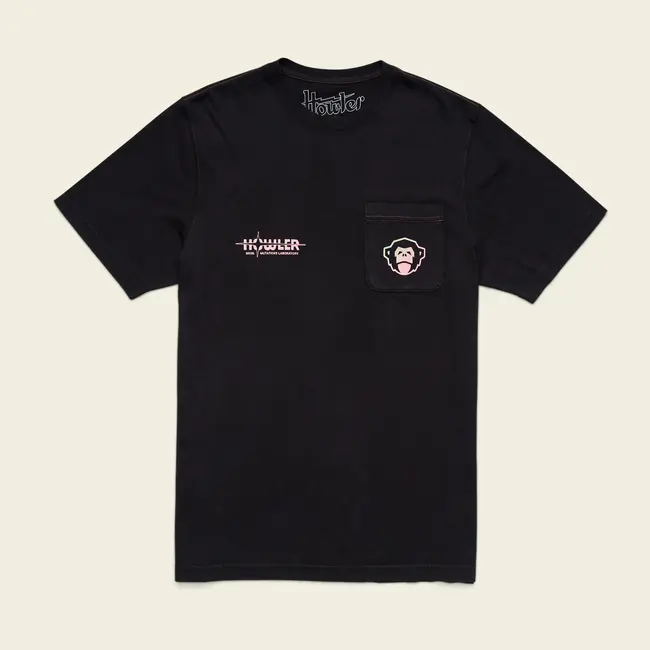 Howler Brothers Cotton Pocket T-Shirt - Mutations Laboratory : Black