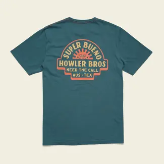 Howler Brothers Cotton Pocket T-Shirt - Super Bueno Sol : Storm