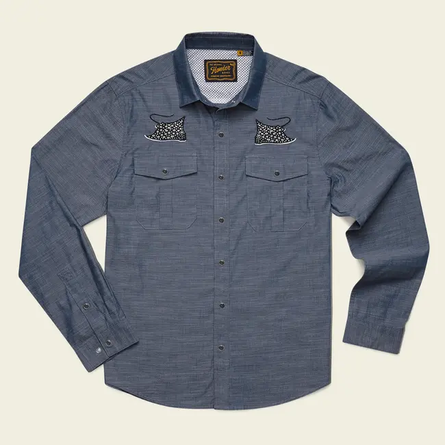 Howler Brothers Gaucho Snapshirt - Patrolling Rays