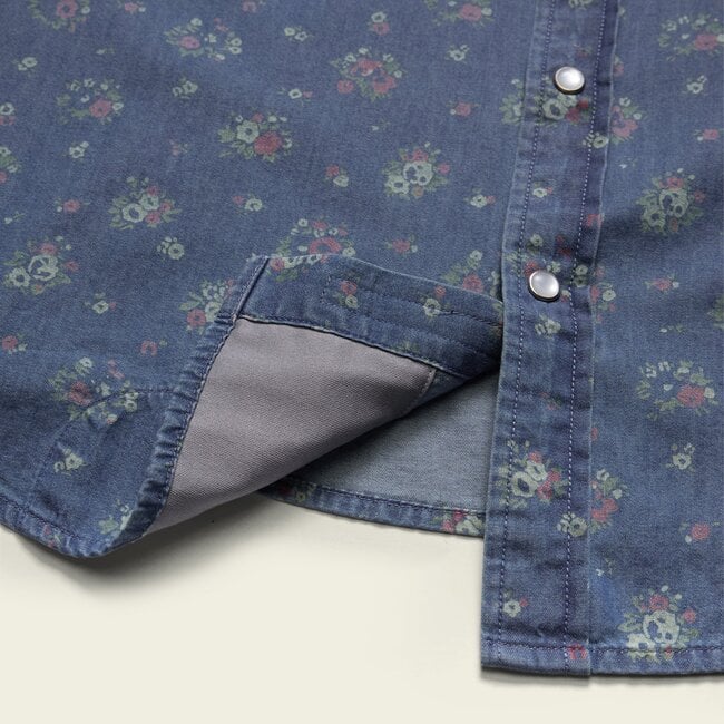 Howler Brothers H Bar B Snapshirt - Bouquets : Washed Indigo