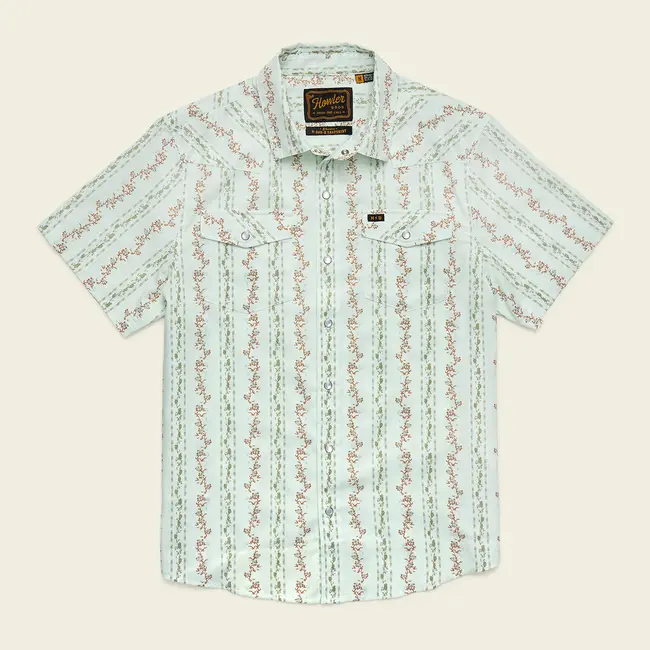 Howler Brothers H Bar B Snapshirt - Hibiscus Ribbons : Mint