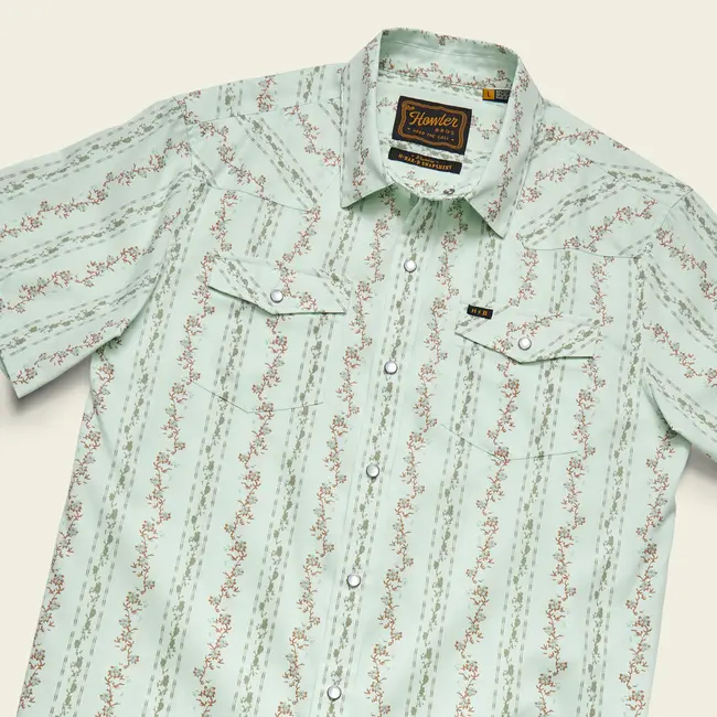 Howler Brothers H Bar B Snapshirt - Hibiscus Ribbons : Mint