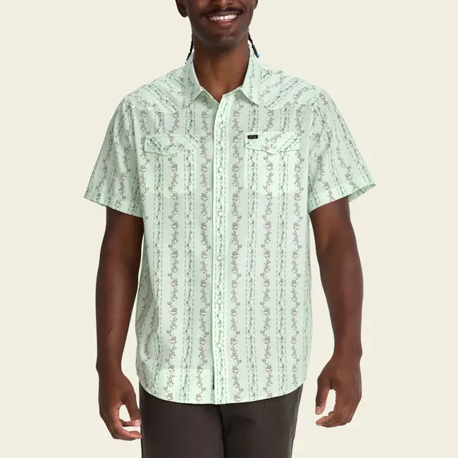 Howler Brothers H Bar B Snapshirt - Hibiscus Ribbons : Mint