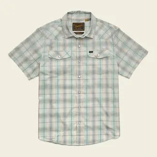 Howler Brothers H Bar B Snapshirt - Prairie Plaid : Seafoam